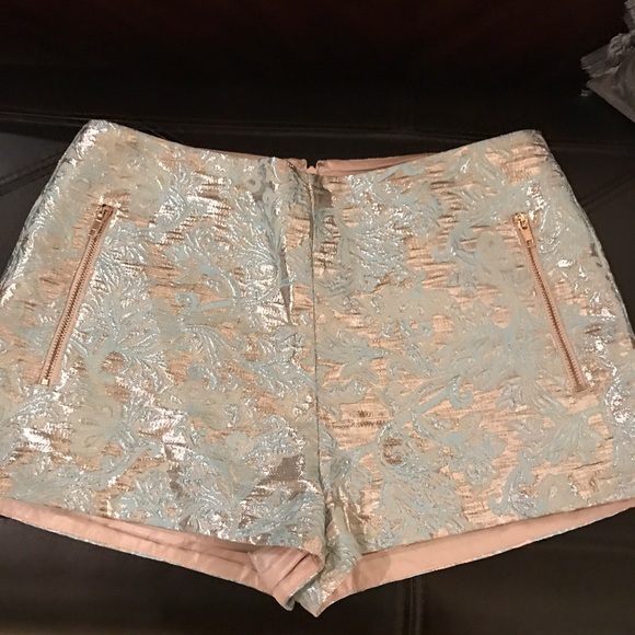 silver shorts forever 21